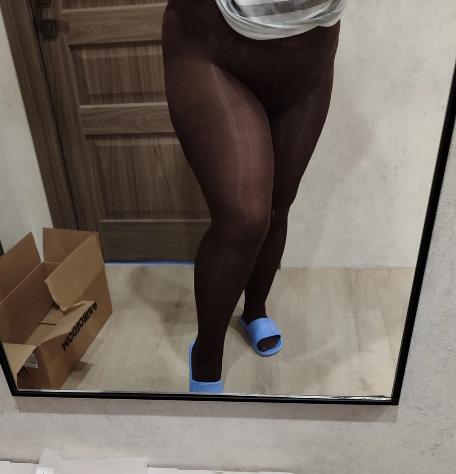 Колготки черные тонкие plus size ношенные